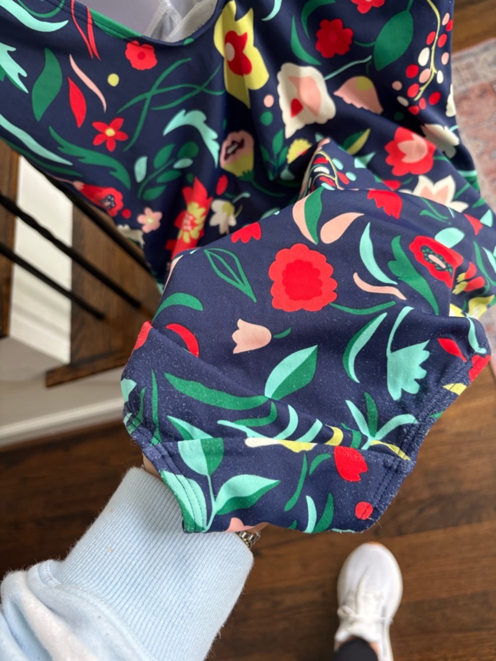 Boden Navy Floral One-Piece Size 14 - Picture 8 of 8